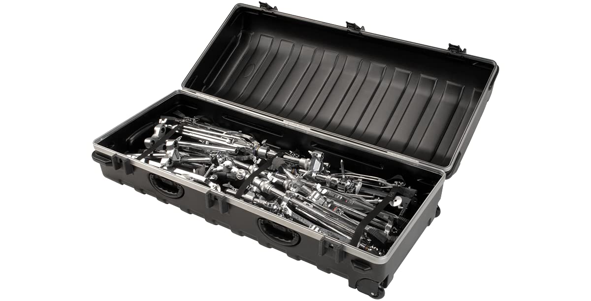 SKB ATA XL Stand Case (49-1/2 x 20-1/4 x 13-1/2) with Wheels and Straps, TSA Latches, Over-Molded Handle